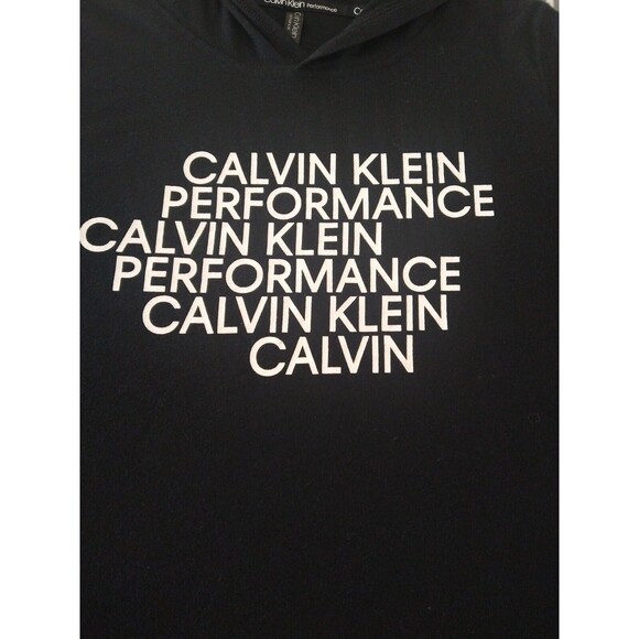 Calvin Klein Performance Relaxed Fit Long Sleeve Hoodie workout top - Picture 3 of 6